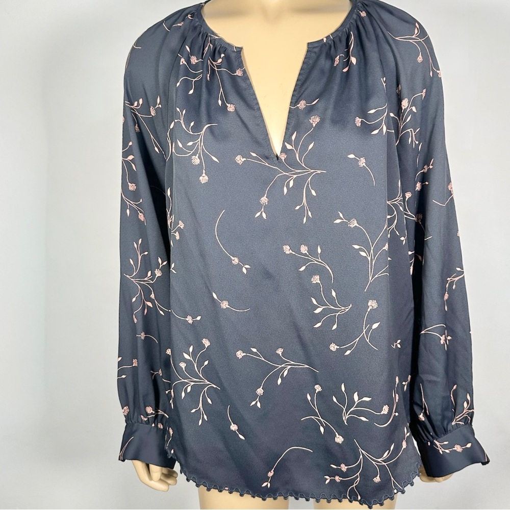 Joie Women’s Size Medium Floral Print Allea Blouse Long Sleeve
